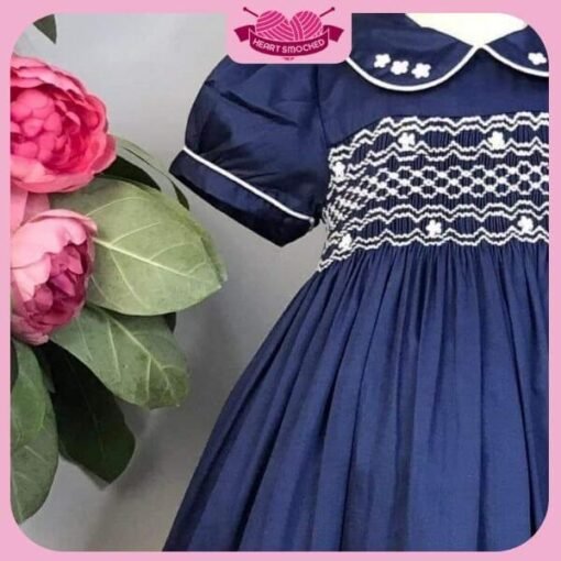 Navy Blue Smocked Summer Dresses 2025 - Bulk Supply for Fashion Businesses - Image 4